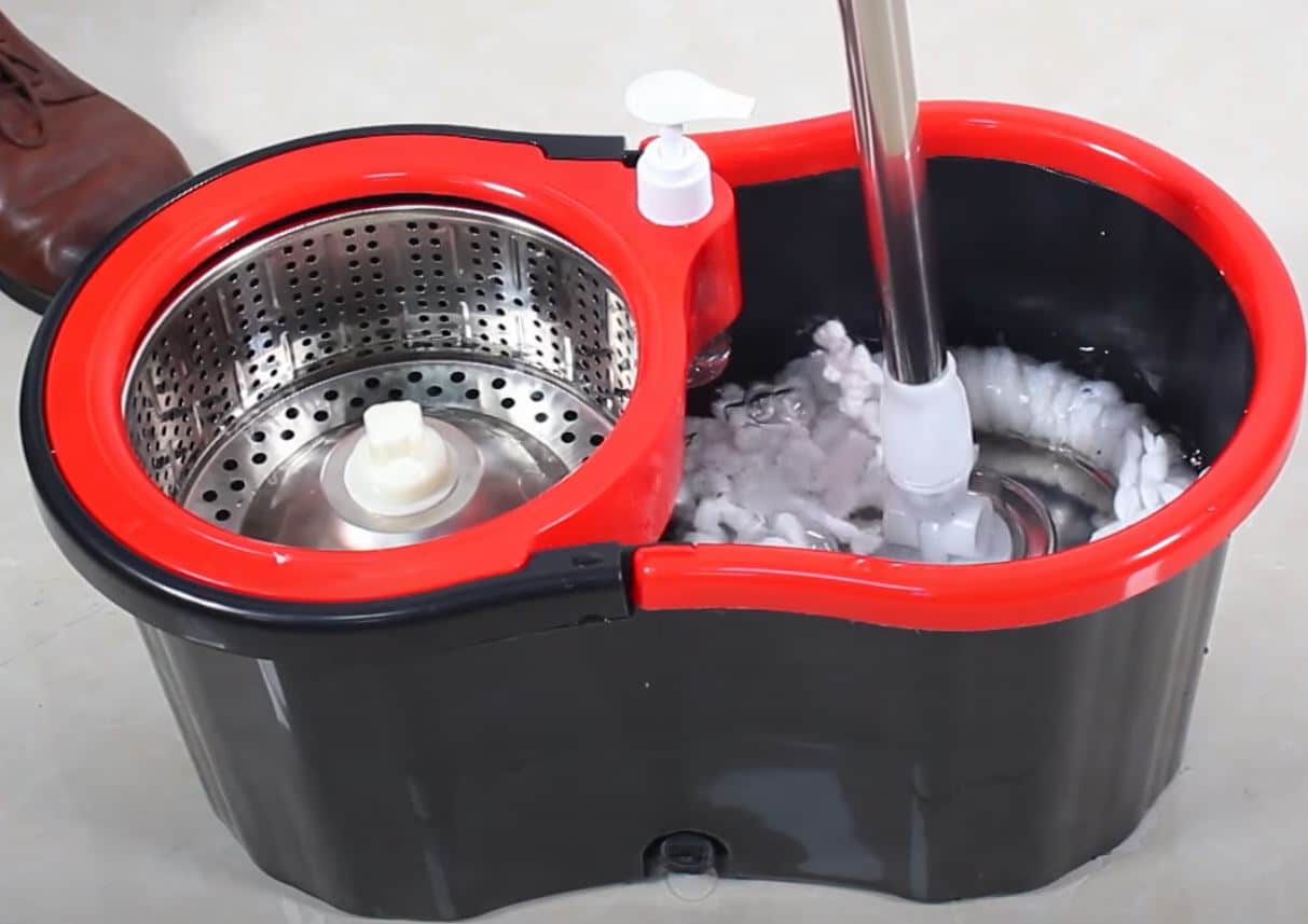 HAPINNEX Spin Mop Wringer Bucket Set