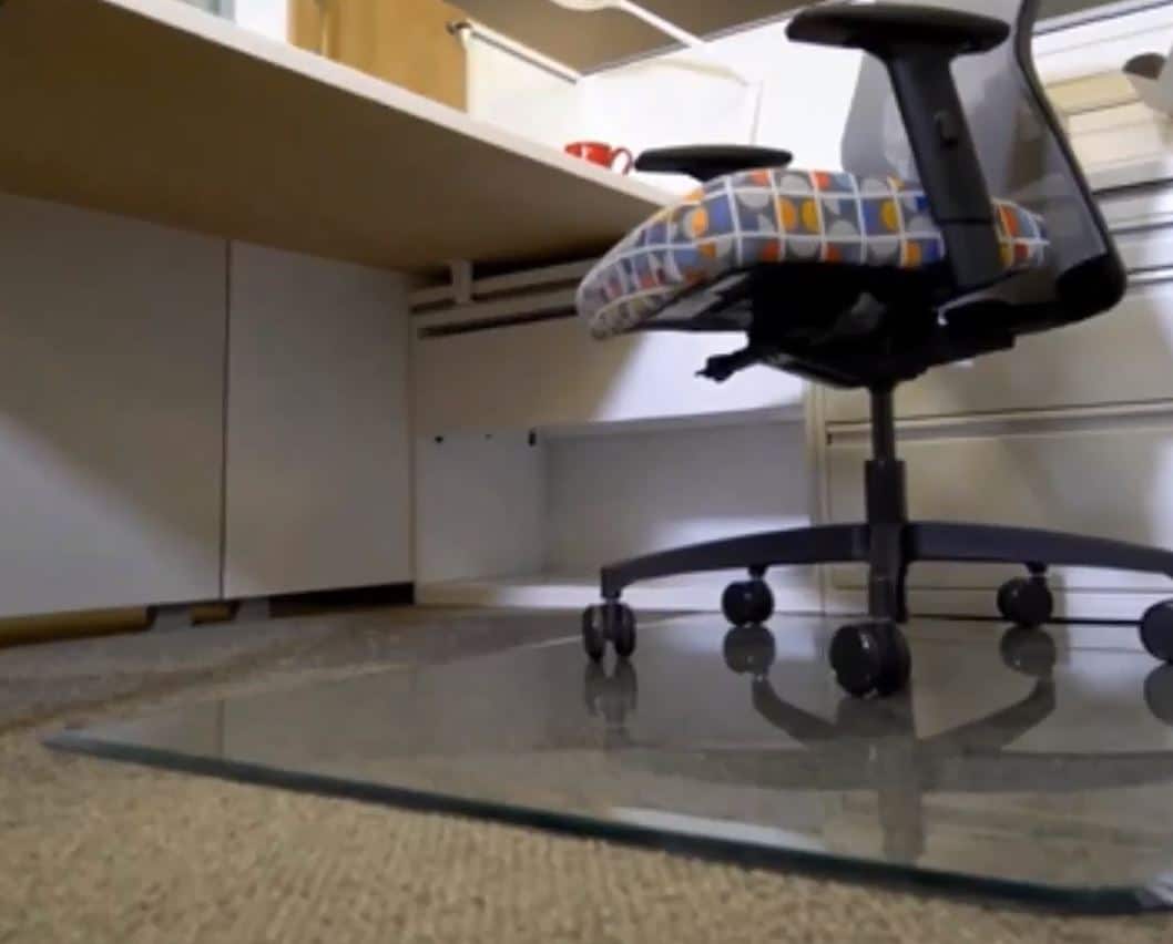 Clearly Innovative Glass Chair Mat