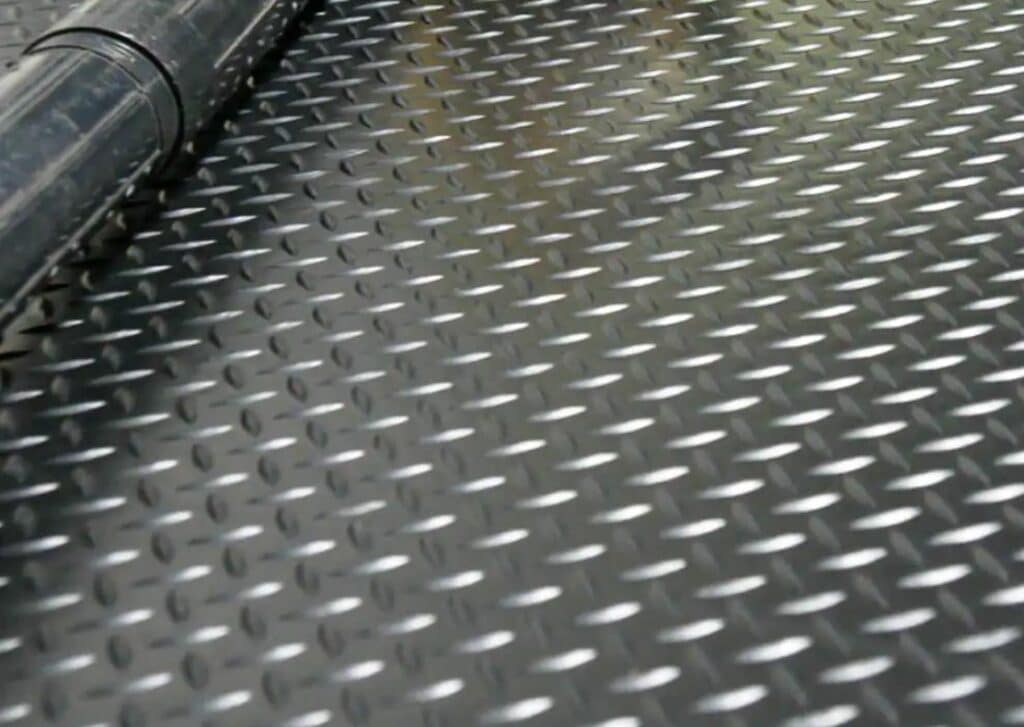 Rubber-Cal Diamond Plate Rubber Flooring Rolls