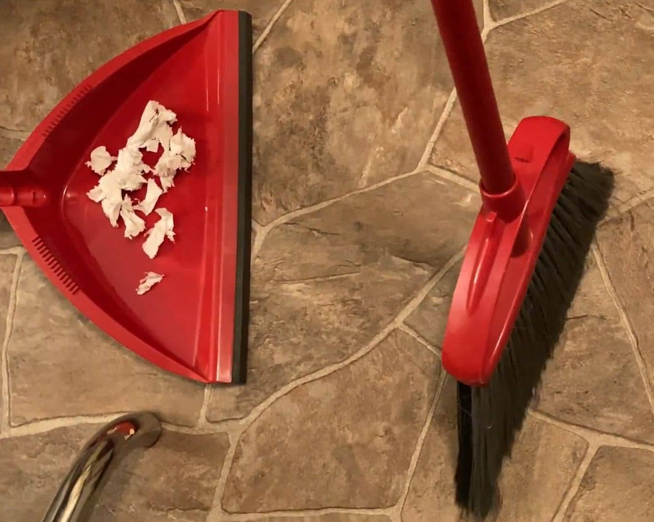 O-Cedar PowerCorner Angle Broom With Dustpan