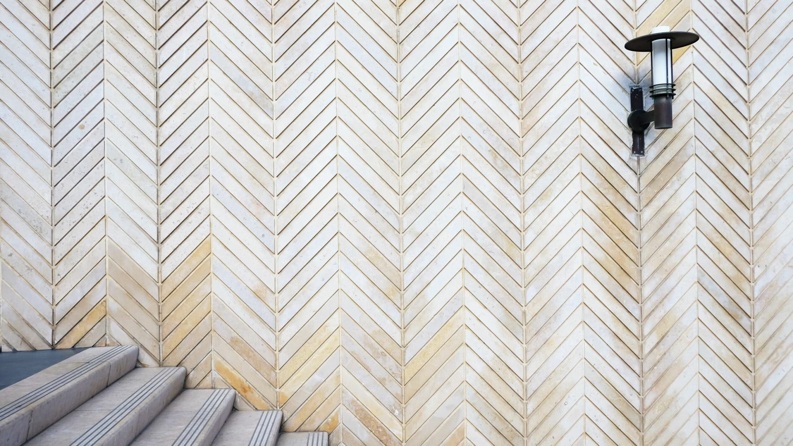 Light brown chevron wall
